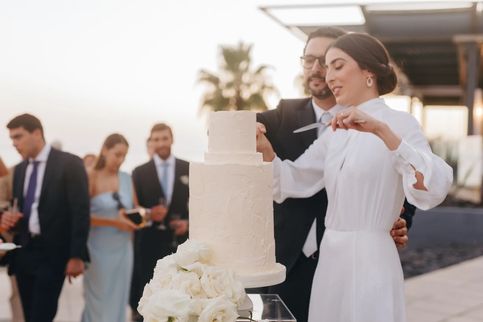 Luxury wedding table arrangement detail