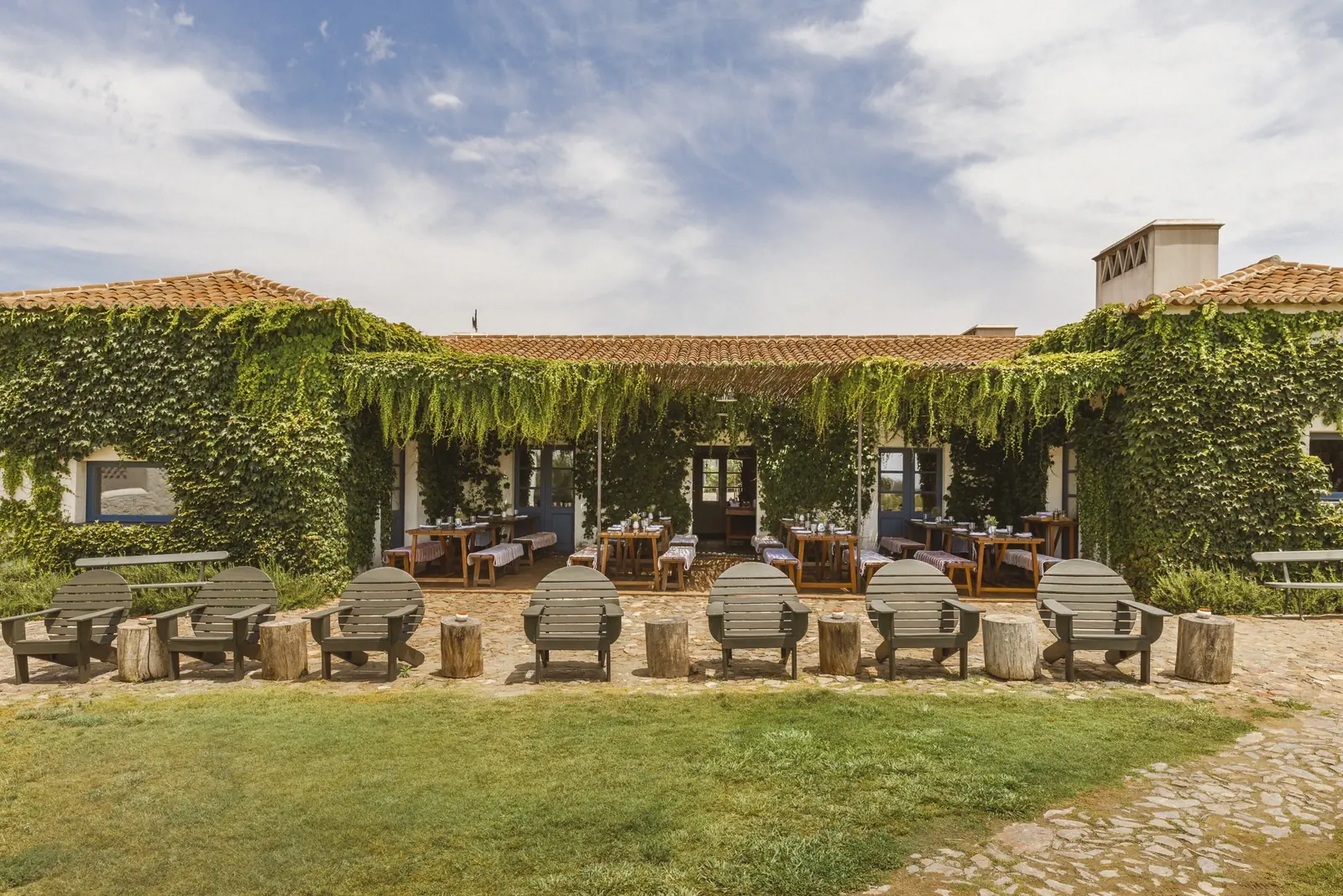 Main restaurant at São Lourenço do Barrocal, Alentejo