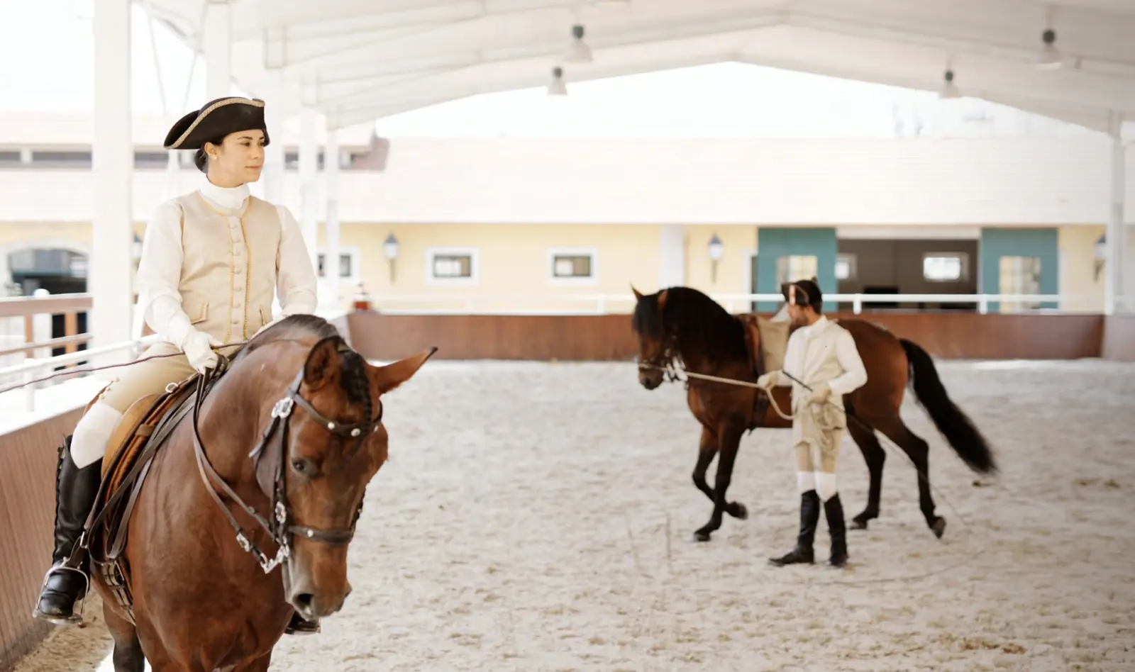 Pátio da Nora na Escola Portuguesa de Arte Equestre, um jardim de receção ao ar livre em Sintra