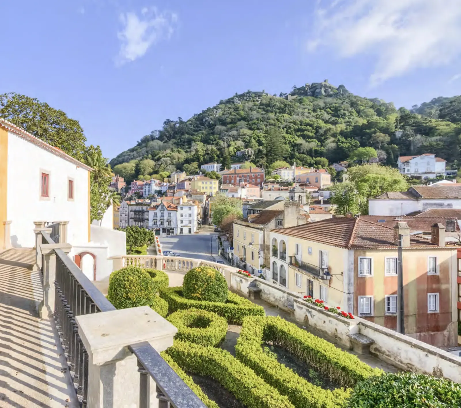 Vista aérea dos jardins de Monserrate, nos Parques de Sintra